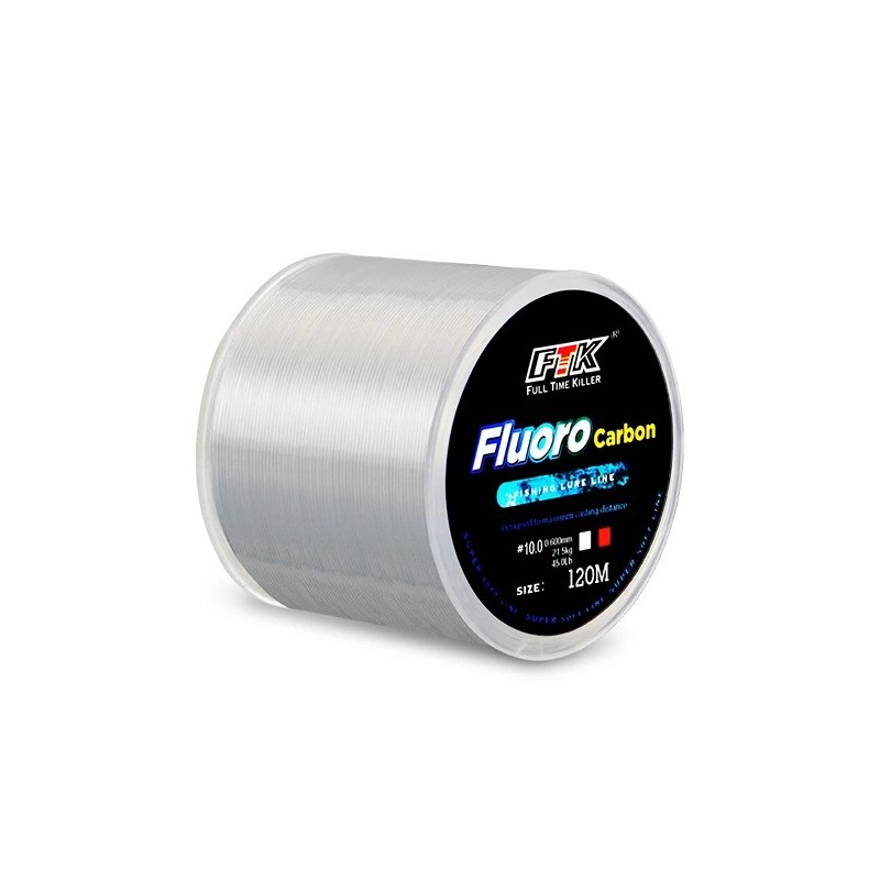 Linie de pescuit cu acoperire fluorocarbon 120M 0.20mm-0.60mm 7.15LB-45LB Fibră de carbon Linie de lider Naluca de pescuit Sârmă