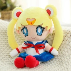 Japonia Anime Sailor Moon Jucării de plus Tsukino Usagi Kaiou Michi Papusa umpluta Decor de cameră pentru fete Cadouri Kawaii pe