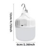 Lampă portabilă cu LED reîncărcabilă prin USB, de înaltă luminozitate, pentru exterior, rezistentă la apă, pentru camping, pescu