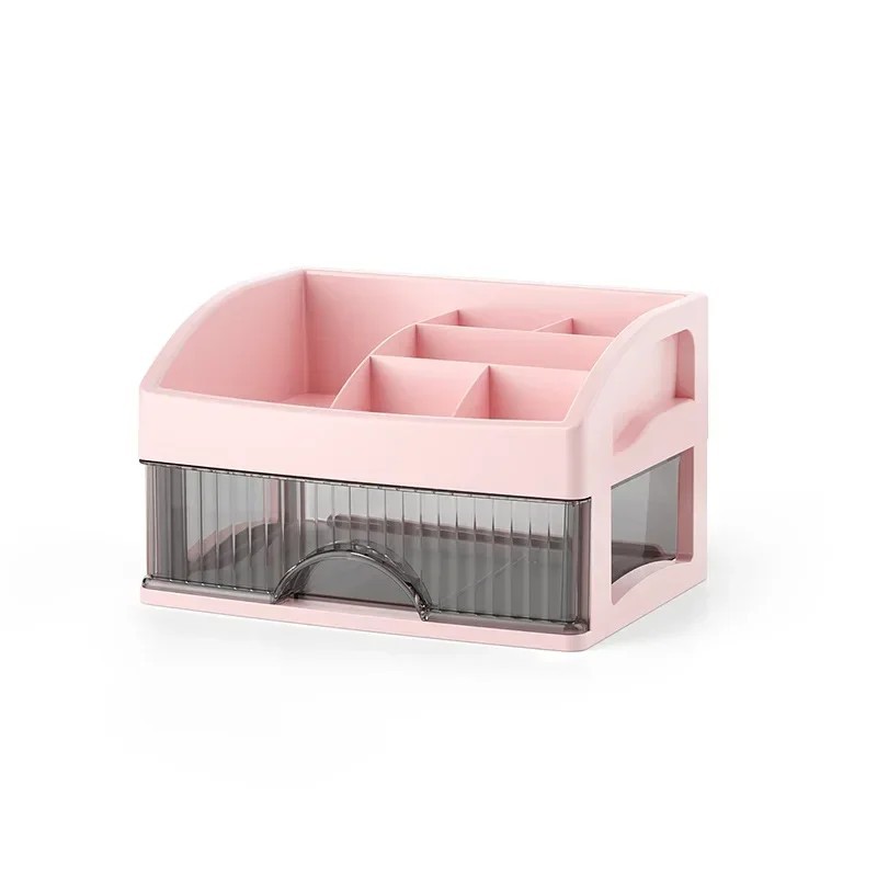 Organizator de machiaj cu sertar Cutie de depozitare pentru machiaj din plastic de capacitate mare Suport pentru ruj Cutie de de Organizator de machiaj cu sertar Cutie de depozitare pentru machiaj din plastic de capacitate mare Suport pentru ruj Cutie de de