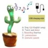 Dansatoare reîncărcabile Cactus strălucitoare, jucării electronice de pluș care dansează pot cânta record Lighten pentru copii j