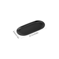 Metale Oțel inoxidabil Tavă ovală Raft de depozitare bijuterii Organizator de dezordine de birou Ornamente pentru petrecerea de 