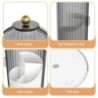 Suport perie de machiaj rotativ 360° cu capac Organizator cosmetic de lux Ruj pentru sprâncene Suport creion Cutie de depozitare