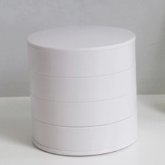 Cutie de depozitare de birou rotativă cu mai multe straturi Accesorii pentru păr Cutie de machiaj pentru bijuteriiNcu capac Cuti