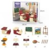 1:12 Casă de păpuși Koala în miniatură Simulare pentru sala de clasă Accesorii pentru scenă Instrument de desen Mobilier în mini