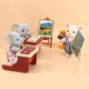 1:12 Casă de păpuși Koala în miniatură Simulare pentru sala de clasă Accesorii pentru scenă Instrument de desen Mobilier în mini