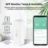 Tuya WiFi Temperatură și umiditate Smart Home Termometru Higrometru APP Alarma de la distanță Funcționează cu Alexa Google Home