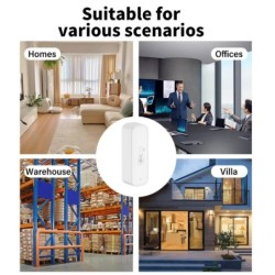 Tuya WiFi Temperatură și umiditate Smart Home Termometru Higrometru APP Alarma de la distanță Funcționează cu Alexa Google Home