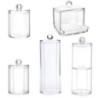 Organizator de machiaj acrilic Tampoane de bumbac Container Qtip Machiaj cosmetic Organizator de tampon de bumbac Cutie de depoz