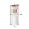 Organizator de machiaj acrilic Tampoane de bumbac Container Qtip Machiaj cosmetic Organizator de tampon de bumbac Cutie de depoz
