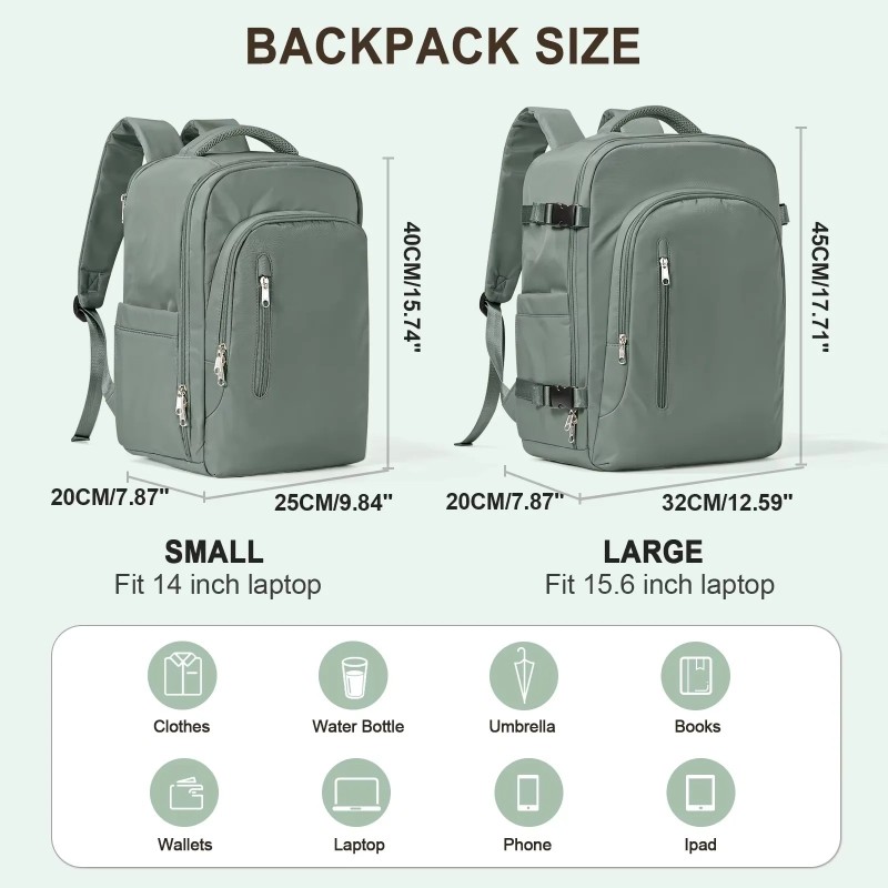 Geantă pentru laptop Rucsac de călătorie pentru femei Rucsac de mână Easyjet de mare capacitate 45x36x20 Ryanair 40x20x25, Rucsa