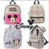 Rucsac de modă cu desene animate Disney Mickey Mouse Geantă de școală din pânză Minnie pentru femei Rucsac de capacitate mare Mo