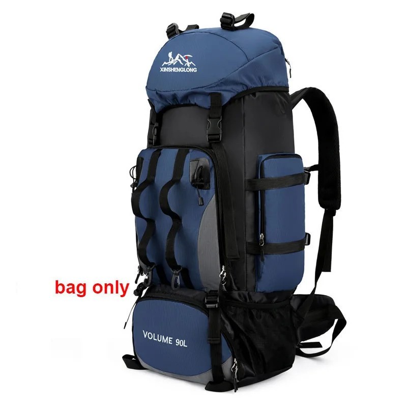 Rucsac de camping pentru drumeții, 90L, rezistent la apă