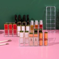Clear 12/18/36 Grid Ruj Stand Carcasă Machiaj Organizator Cutie de depozitare Ruj Display Suport Cosmetic Bijuterii Organizator 