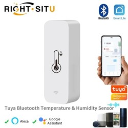 Senzor inteligent de temperatură umiditate Tuya Mini 2023 Nou actualizare APP compatibilă cu Bluetooth Telecomandă Termometru Hi