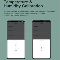 Senzor inteligent de temperatură umiditate Tuya Mini 2023 Nou actualizare APP compatibilă cu Bluetooth Telecomandă Termometru Hi