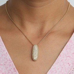 Charm inițial AZ Litere Colier pandantiv Femei Bărbați Choker Lanț de frânghie din oțel inoxidabil Alfabet gras Culoare auriu Hi