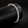 S925 Brățară din argint Sterling Zirconiu Minge de tenis Moda Femei Bijuterii de nuntă de logodnă simplă 4mm 16-20cm