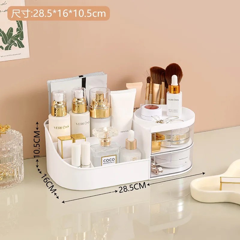 Cutie de depozitare pentru cosmetice de mare capacitate, sertar de machiaj, organizator, bijuterii, lac de unghii, container pen Cutie de depozitare pentru cosmetice de mare capacitate, sertar de machiaj, organizator, bijuterii, lac de unghii, container pen