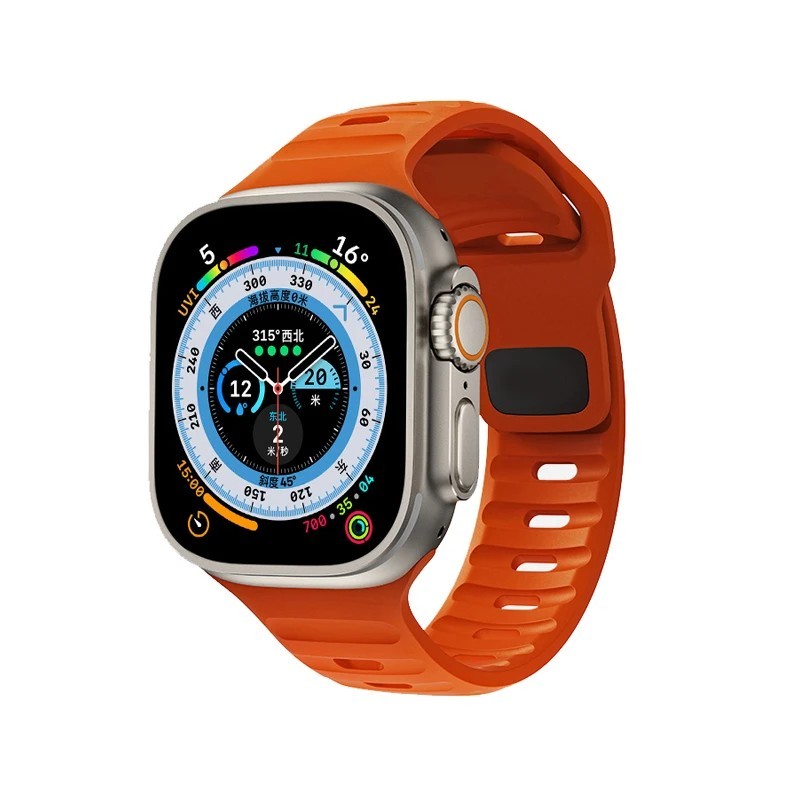 Curea sport din silicon pentru Apple Watch Band 49mm 45mm 44mm 42mm 40mm 41mm 38 corea bratara iwatch Series 9 8 7 6 5 4 3 se ul
