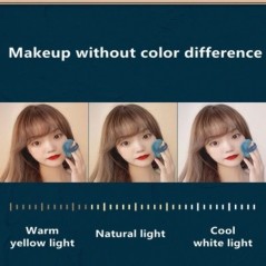 Noua husă pentru cosmetice iluminată cu LED cu oglindă, impermeabilă, din piele PU. Genți portabile de depozitare pentru machiaj