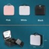 Noua husă pentru cosmetice iluminată cu LED cu oglindă, impermeabilă, din piele PU. Genți portabile de depozitare pentru machiaj