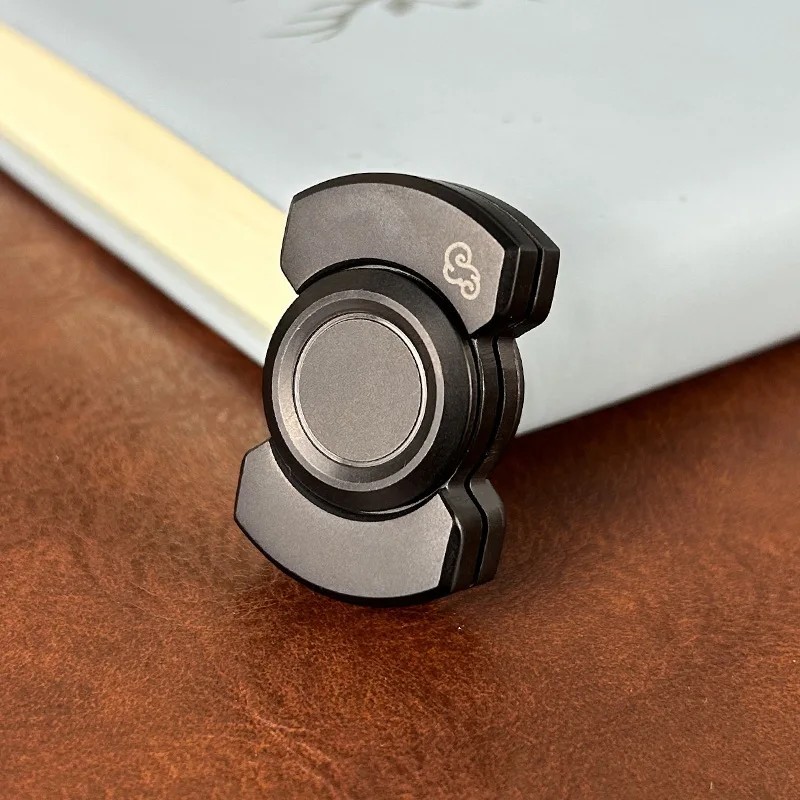 Spinner și glisor 3 în 1 din oțel inoxidabil cu jucărie din metal cu buton de clic pentru ameliorarea stresului pentru adulți