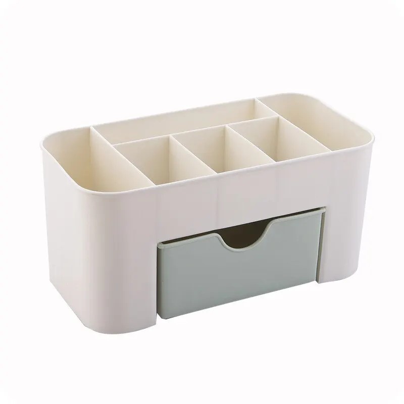 Cutie de depozitare pentru bijuterii și produse cosmetice, birou de birou din plastic în stil sertar, măsuță de toaletă, raft pe