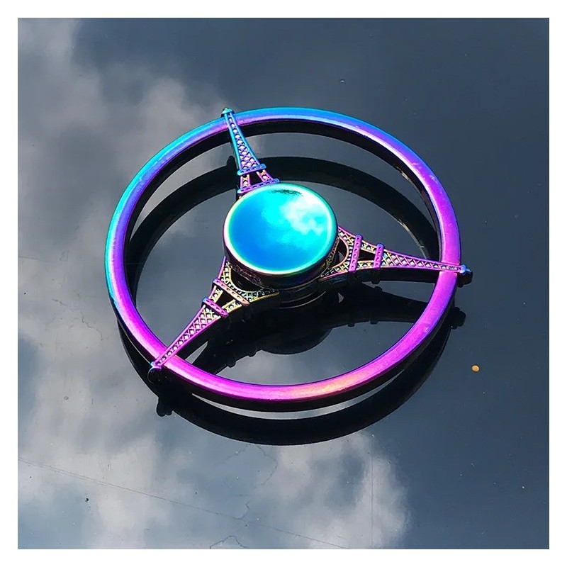 Rainbow Fidget Spinner din metal Spinner colorate pentru degete Spinner de mână de mare viteză Jucării Fidget pentru ameliorarea