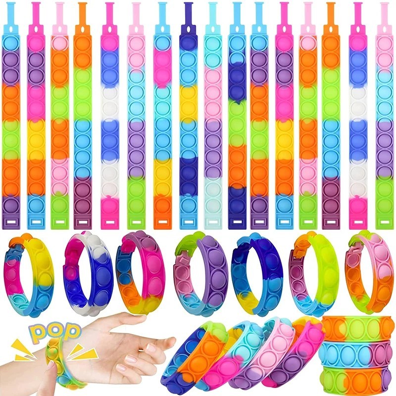 72/12 bucăți brățări cu bule pop pentru copii Fidget jucărie senzorială cadou pentru copii favoruri pentru petrecerea de anivers 72/12 bucăți brățări cu bule pop pentru copii Fidget jucărie senzorială cadou pentru copii favoruri pentru petrecerea de anivers