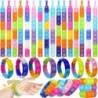 72/12 bucăți brățări cu bule pop pentru copii Fidget jucărie senzorială cadou pentru copii favoruri pentru petrecerea de anivers