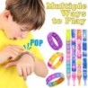 72/12 bucăți brățări cu bule pop pentru copii Fidget jucărie senzorială cadou pentru copii favoruri pentru petrecerea de anivers