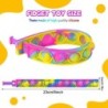 72/12 bucăți brățări cu bule pop pentru copii Fidget jucărie senzorială cadou pentru copii favoruri pentru petrecerea de anivers