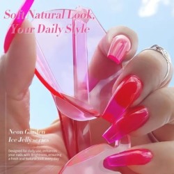 BORN PRETTY 7ml 6 buc. Soda Ice Jelly Gel Oja Set Culoare superba acoperire completa Lac semi-permanent Soak Off Gel UV