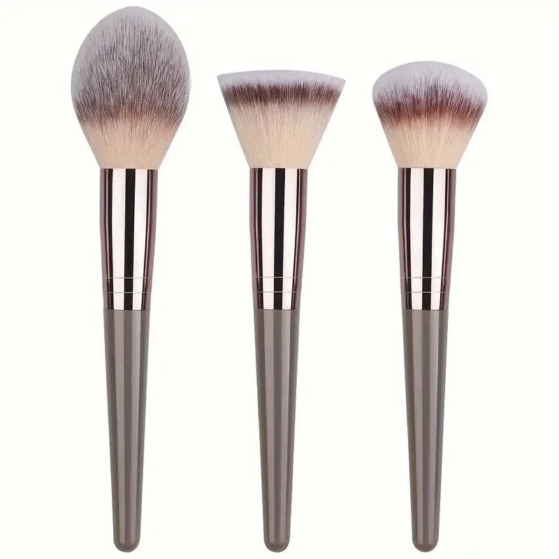 Set de pensule de machiaj 3-20 bucăți pentru fard de pleoape Fard de obraz Highlighter moale, pufos, corector, perie Kabuki pent