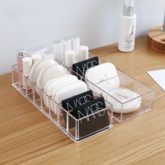 Cutie de depozitare pentru cosmetice acrilice transparentă Suport de machiaj Organizator de bijuterii pentru machiaj pentru acas
