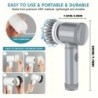 Scrubber electric Spin Scrubber fără fir cu 6 capete de perie înlocuibile Perie de curățare electrică Instrumente de curățare