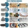 Scrubber electric Spin Scrubber fără fir cu 6 capete de perie înlocuibile Perie de curățare electrică Instrumente de curățare