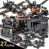 Set de modele de oraș militar SWAT, mașină de închisoare, barcă de polițist, figurine, blocuri de construcție, jucărie DIY pentr
