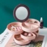 1 buc Suport pentru bijuterii albastru/roz Tavă de afișare Cutie de depozitare bijuterii Suport rotativ din plastic cu mai multe