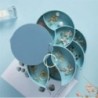 1 buc Suport pentru bijuterii albastru/roz Tavă de afișare Cutie de depozitare bijuterii Suport rotativ din plastic cu mai multe