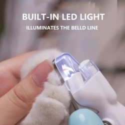 Mașini de tăiat profesionale pentru unghii pentru animale de companie cu lumină LED Foarfece pentru îngrijirea ghearelor pentru 