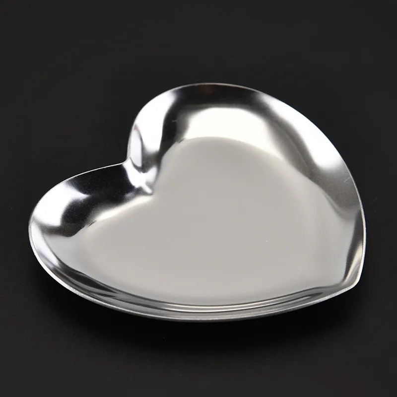 Tavă de depozitare bijuterii europene din oțel inoxidabil pentru depozitare cosmetică din metal, prăjitură ovală, tavă pentru de