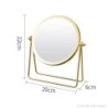 Rotire la 360 de grade Oglindă de birou Textura pentru oglindă de machiaj Oglindă de fier creativă Sens puternic de stil