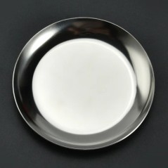 Tavă de depozitare bijuterii europene din oțel inoxidabil pentru depozitare cosmetică din metal, prăjitură ovală, tavă pentru de