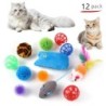 DualPet Jucării pentru pisici Varietate de jucării pentru pisici Set combinat de jucării pentru pisici Băț amuzant pentru pisici