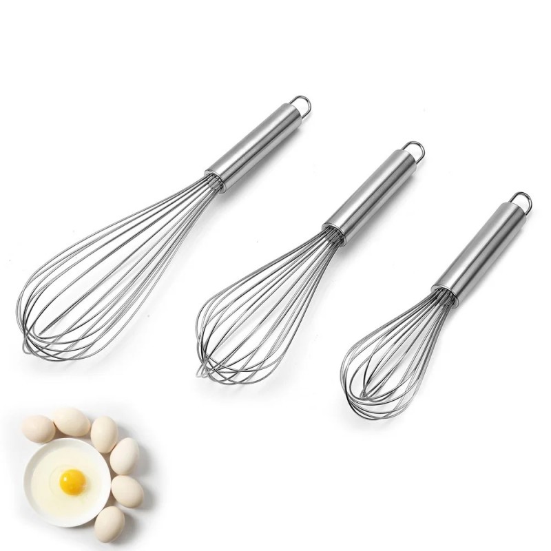6/8/10/12 inch din oțel inoxidabil pentru amestecarea ouălor balon baterie manuală batător de ouă mixer ustensil de bucătărie pe 6/8/10/12 inch din oțel inoxidabil pentru amestecarea ouălor balon baterie manuală batător de ouă mixer ustensil de bucătărie pe