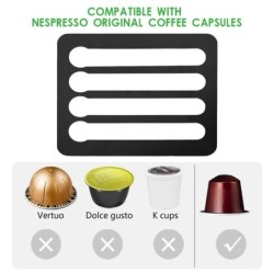 Suport pentru capsule de cafea Nespresso Suport rotativ turn pentru capsule de cafea Rafturi rotative de depozitare pentru capsu