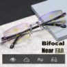 2 perechi noi de ochelari de lectură fără montură pentru bărbați și femei, anti-lumină albastră, bifocali, departe, aproape de m