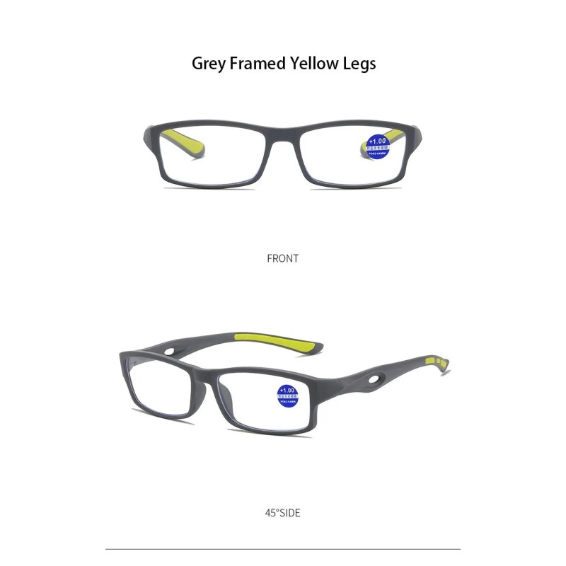 Ochelari de lectură la modă Bărbați Sport Anti-alunecare Anti lumină albastră Stil femei Ochelari de computer de înaltă definiți